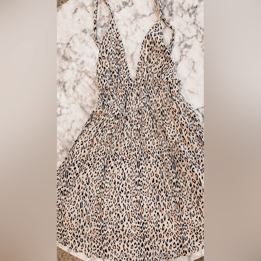 Lulus leopard summer dress